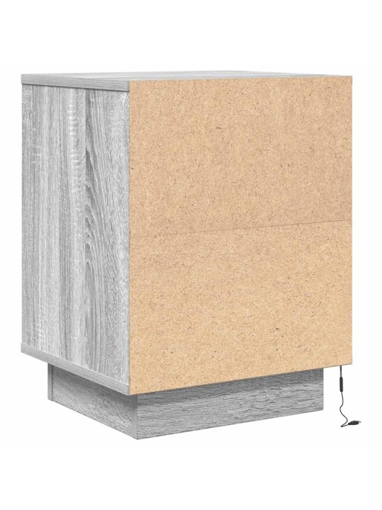 ÖÖKAPP LED-TULEDEGA, HALL SONOMA TAMM, 38X34X50 CM
