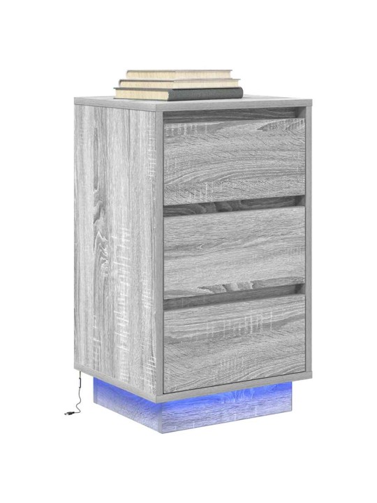 ÖÖKAPP LED-TULEDEGA, HALL SONOMA TAMM, 38X34X65 CM