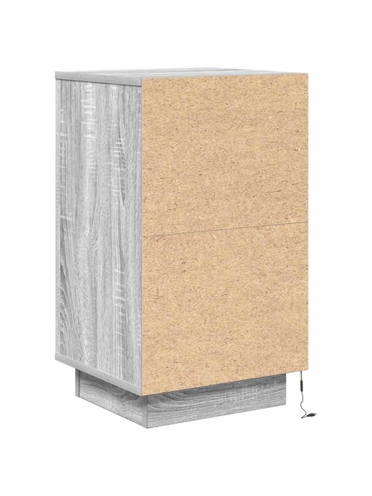 ÖÖKAPP LED-TULEDEGA, HALL SONOMA TAMM, 38X34X65 CM