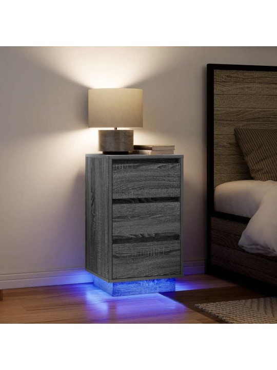 ÖÖKAPP LED-TULEDEGA, HALL SONOMA TAMM, 38X34X65 CM