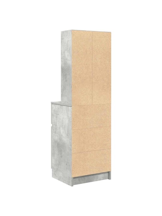 ÖÖKAPP, BETOONHALL, 39X35X125 CM, TEHISPUIT