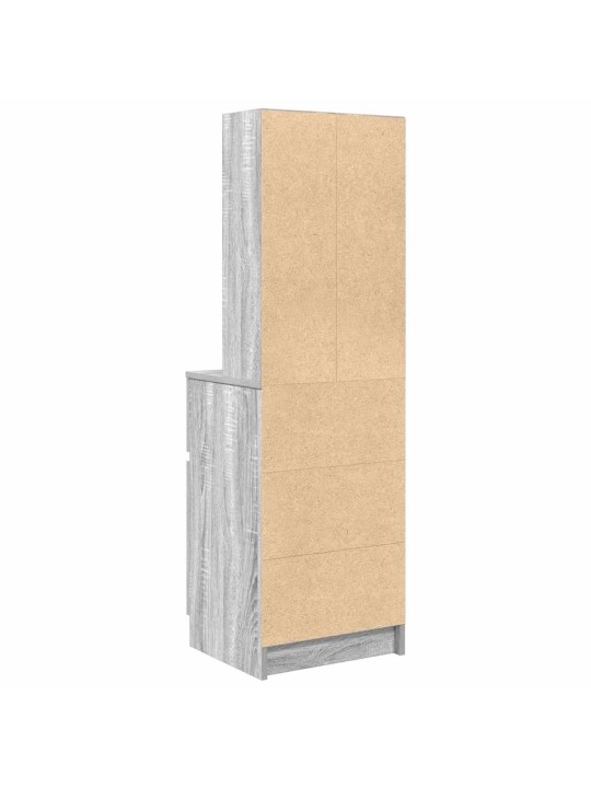 ÖÖKAPP, HALL SONOMA TAMM, 39X35X125 CM, TEHISPUIT