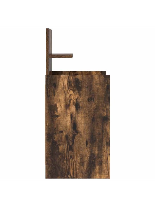 ÖÖKAPP, 2 SAHTLIGA, SUITSUTATUD TAMM, 38X34X80 CM