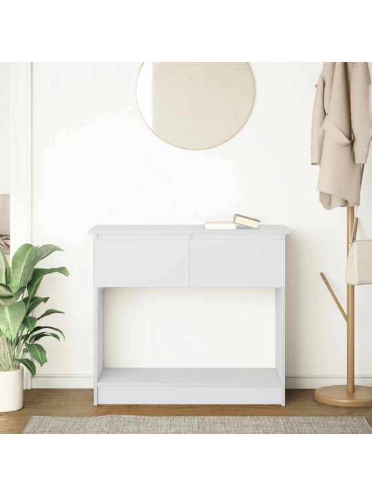 KONSOOLLAUD SAHTLITEGA, VALGE, 85,5X38,5X74,5 CM