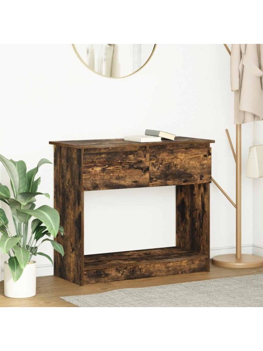KONSOOLLAUD SAHTLITEGA, SUITSUTATUD TAMM, 85,5X38,5X74,5 CM
