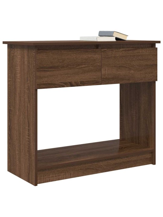 KONSOOLLAUD SAHTLITEGA, PRUUN TAMM, 85,5X38,5X74,5 CM