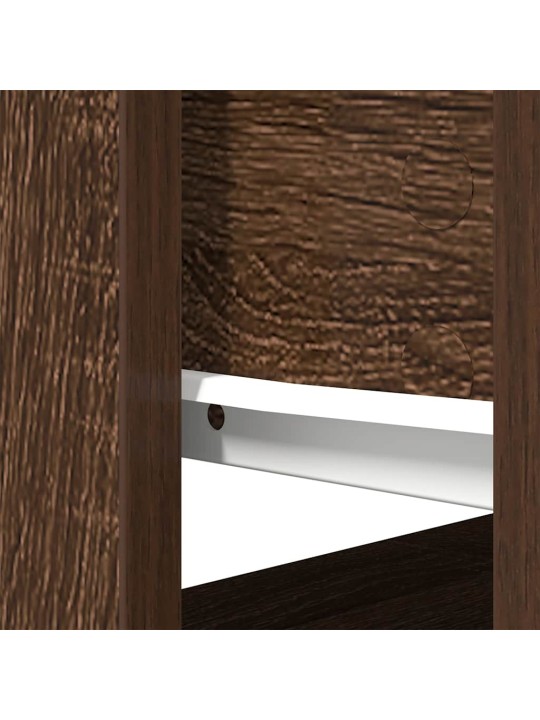 KONSOOLLAUD SAHTLITEGA, PRUUN TAMM, 85,5X38,5X74,5 CM