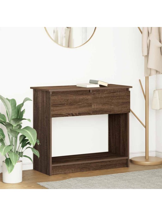 KONSOOLLAUD SAHTLITEGA, PRUUN TAMM, 85,5X38,5X74,5 CM