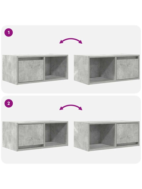 SEINA TELERIKAPID, 2 TK, BETOONHALL, 60X31X25,5 CM, TEHISPUIT