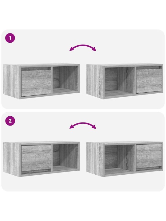 TELERIKAPID 2 TK, HALL SONOMA, 60X31X25,5 CM, TEHISPUIT