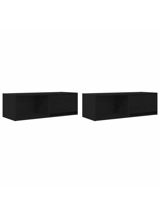 TELERIKAPID 2 TK, MUST TAMM, 80X31X25,5 CM, TEHISPUIT