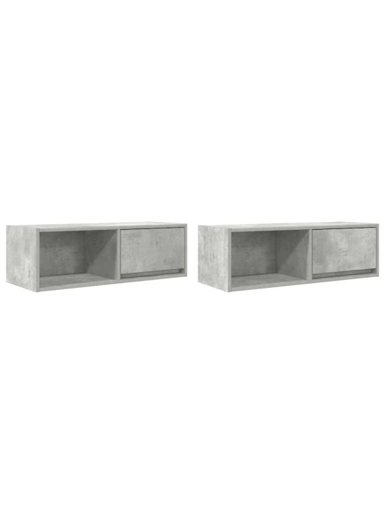 SEINA TELERIKAPID, 2 TK, BETOONHALL, 80X31X25,5 CM, TEHISPUIT
