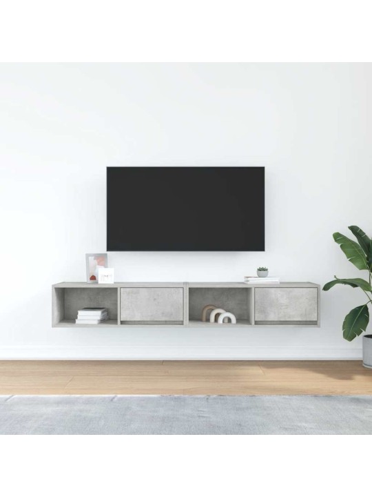 SEINA TELERIKAPID, 2 TK, BETOONHALL, 80X31X25,5 CM, TEHISPUIT