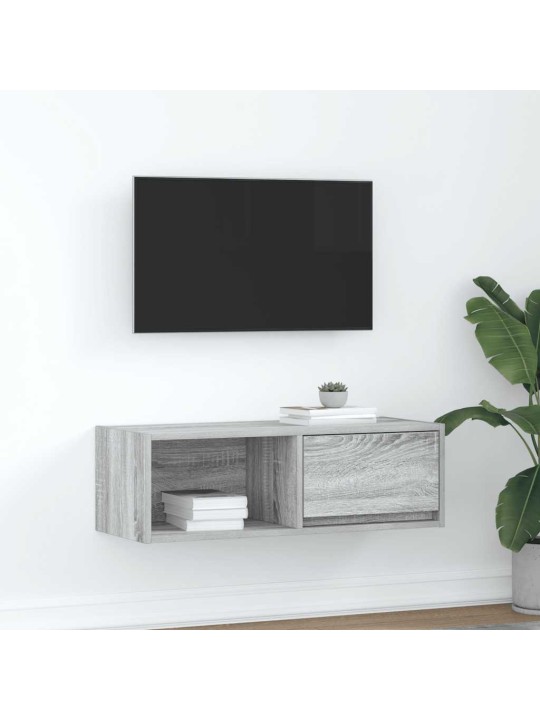 TELERIKAPP, HALL SONOMA TAMM, 80X31X25,5 CM, TEHISPUIT