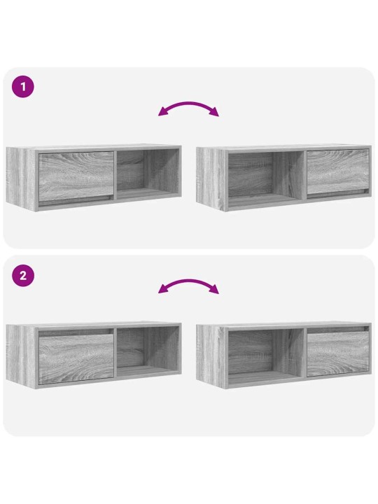 TELERIKAPID 2 TK, HALL SONOMA, 80X31X25,5 CM, TEHISPUIT