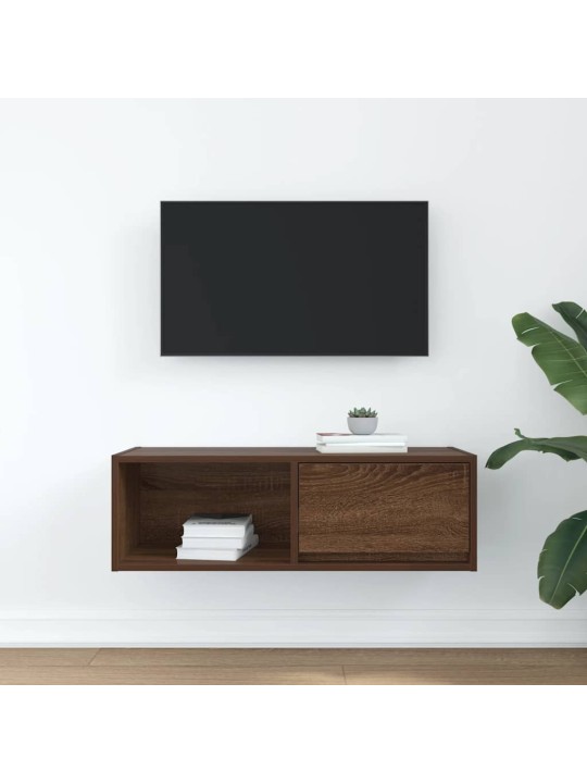 TELERIKAPP, PRUUN TAMM, 80X31X25,5 CM, TEHISPUIT