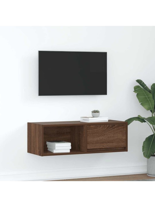 TELERIKAPP, PRUUN TAMM, 80X31X25,5 CM, TEHISPUIT
