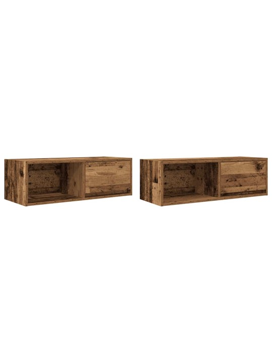 TELERIKAPID 2 TK, VANA PUIT, 80X31X25,5 CM, TEHISPUIT