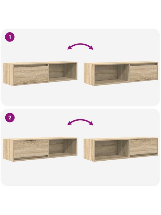TELERIKAPP, SONOMA TAMM, 100X31X25,5 CM, TEHISPUIT