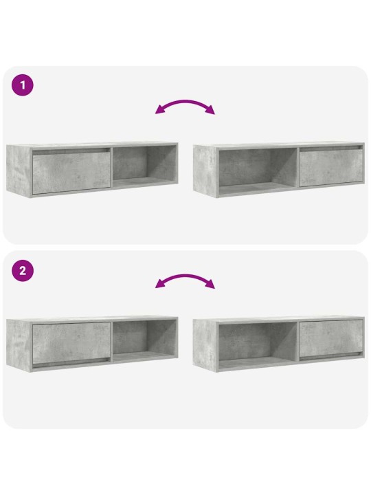 SEINA TELERIKAPID, 2 TK, BETOONHALL, 100X31X25,5 CM, TEHISPUIT