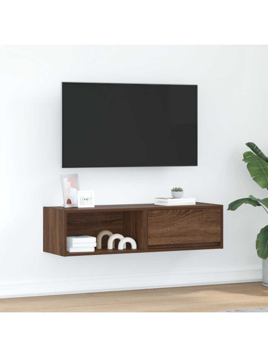 TELERIKAPP, PRUUN TAMM, 100X31X25,5 CM, TEHISPUIT