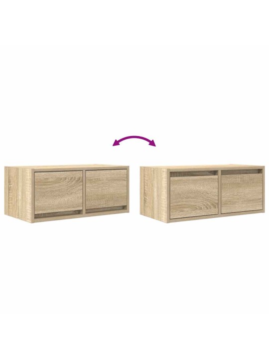 SEINA TELERIKAPID, 2 TK, SONOMA TAMM, 60X31X25,5 CM, TEHISPUIT