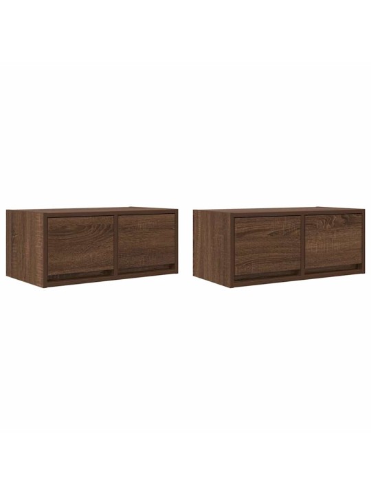 TELERIKAPID 2 TK, PRUUN TAMM, 60X31X25,5 CM, TEHISPUIT