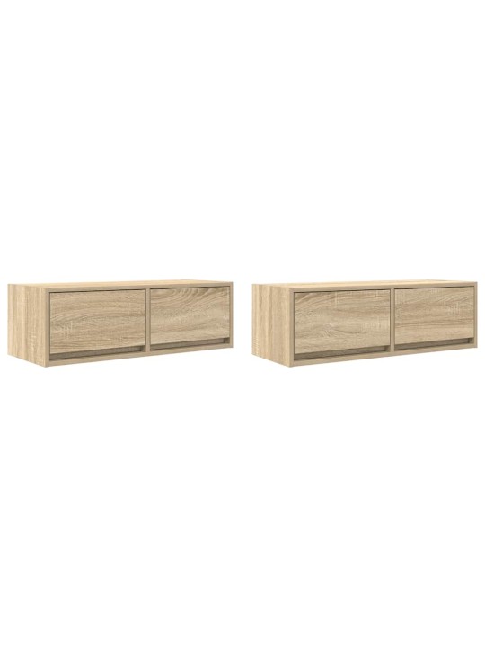 SEINA TELERIKAPID, 2 TK, SONOMA TAMM, 80X31X25,5 CM, TEHISPUIT