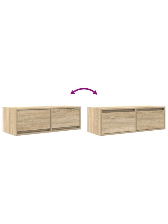SEINA TELERIKAPID, 2 TK, SONOMA TAMM, 80X31X25,5 CM, TEHISPUIT