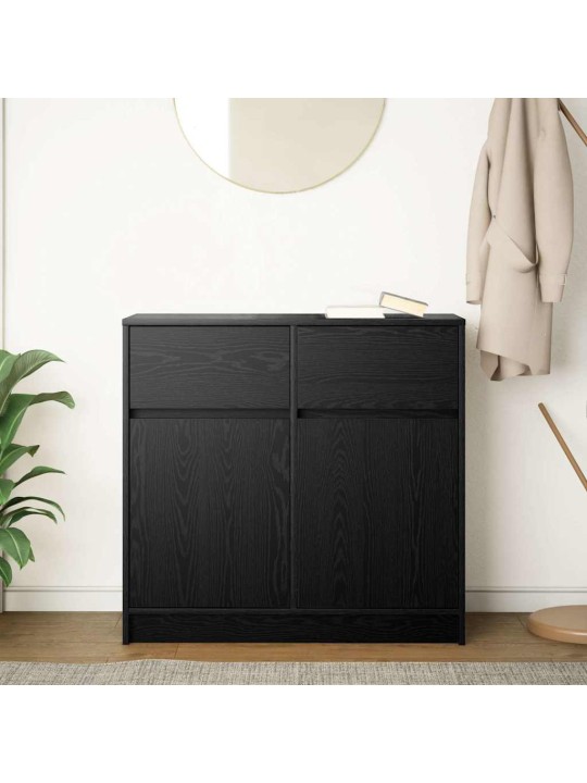 PUHVETKAPP SAHTLIGA, MUST TAMM, 80X34X76 CM, TEHISPUIT