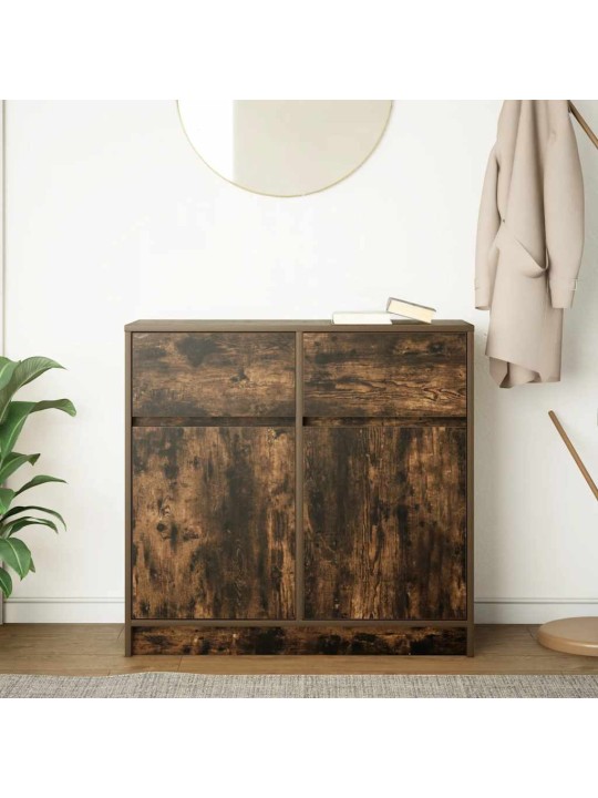 PUHVETKAPP SAHTLIGA, SUITSUTATUD TAMM, 80X34X76 CM, TEHISPUIT