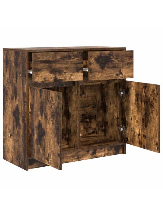 PUHVETKAPP SAHTLIGA, SUITSUTATUD TAMM, 80X34X76 CM, TEHISPUIT