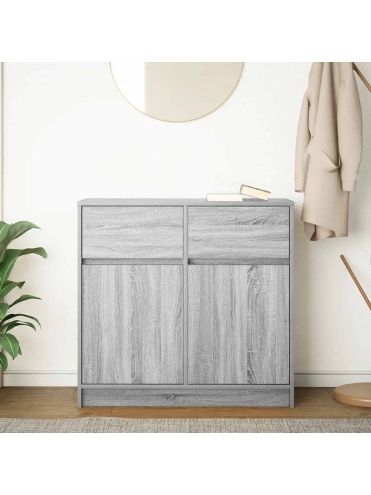 PUHVETKAPP SAHTLIGA, HALL SONOMA TAMM, 80X34X76 CM, TEHISPUIT