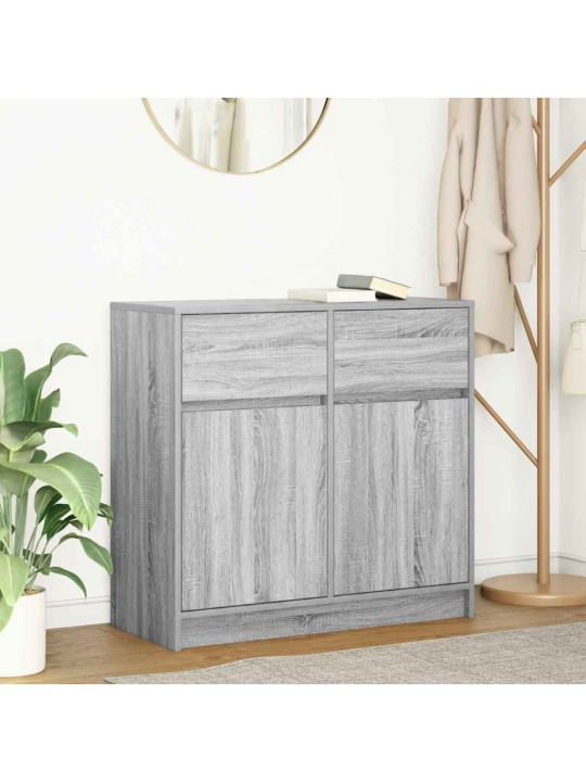 PUHVETKAPP SAHTLIGA, HALL SONOMA TAMM, 80X34X76 CM, TEHISPUIT
