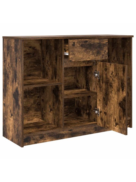PUHVETKAPP SAHTLIGA, SUITSUTATUD TAMM, 101X35X76 CM, TEHISPUIT