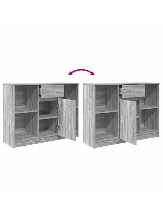 PUHVETKAPP SAHTLIGA, HALL SONOMA TAMM, 101X35X76 CM, TEHISPUIT