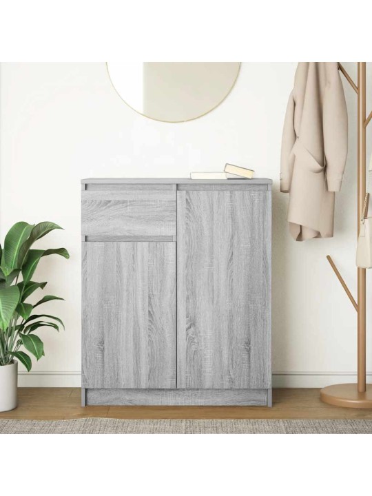 PUHVETKAPP SAHTLIGA, HALL SONOMA TAMM, 80X34X76 CM, TEHISPUIT