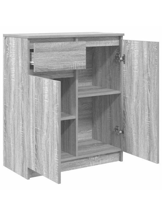 PUHVETKAPP SAHTLIGA, HALL SONOMA TAMM, 80X34X76 CM, TEHISPUIT