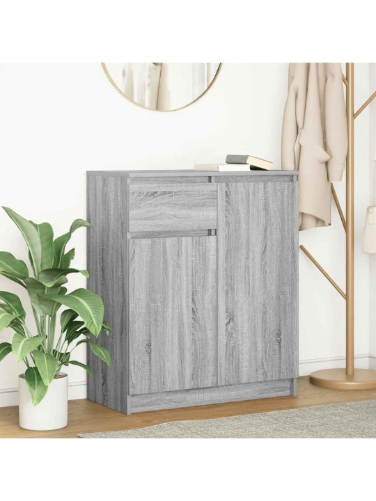 PUHVETKAPP SAHTLIGA, HALL SONOMA TAMM, 80X34X76 CM, TEHISPUIT