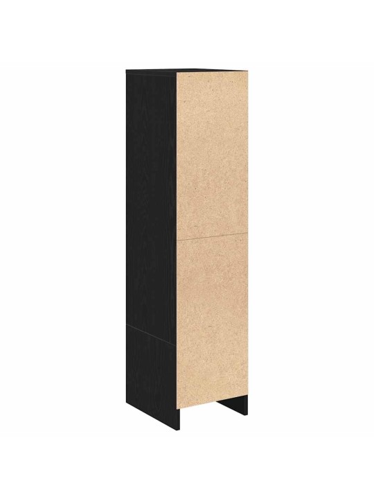 KÕRGE KAPP, MUST TAMM, 29,5X34X119,5 CM, TEHISPUIT