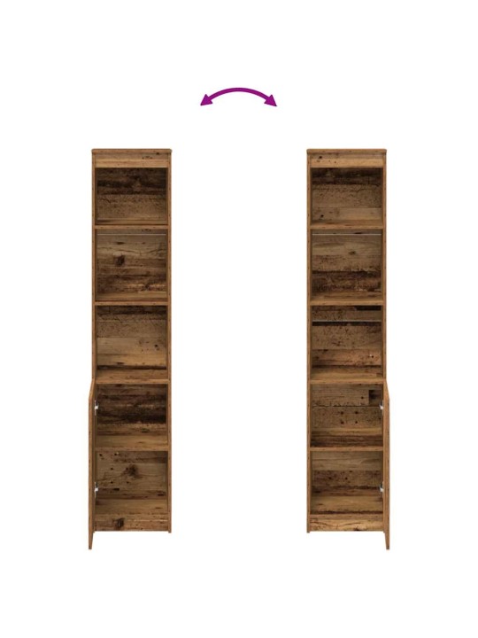 HIGHBOARD OLD WOOD 37,5X35X180 CM ENGINEERED WOOD