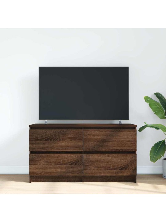 TELERIKAPP PRUUN TAMM 100X35X54 CM ENGINEERED WOOD