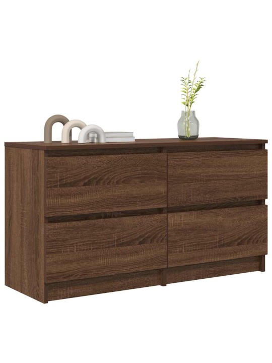 TELERIKAPP PRUUN TAMM 100X35X54 CM ENGINEERED WOOD