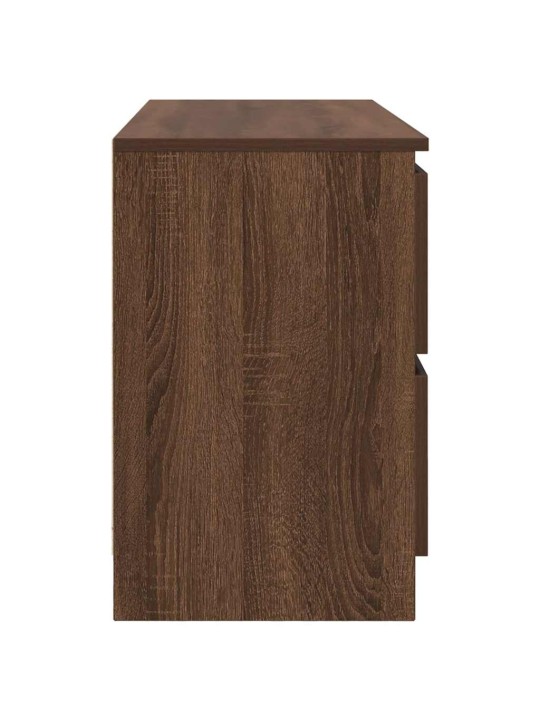 TELERIKAPP PRUUN TAMM 100X35X54 CM ENGINEERED WOOD