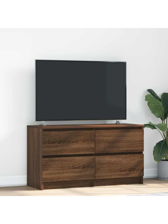 TELERIKAPP PRUUN TAMM 100X35X54 CM ENGINEERED WOOD