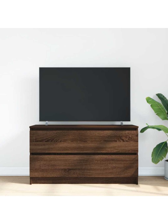 TELERIKAPP PRUUN TAMM 100X35X54 CM ENGINEERED WOOD