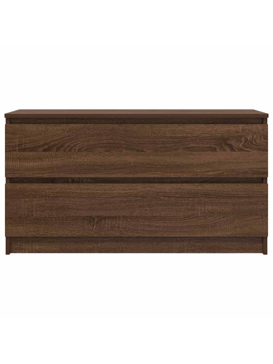 TELERIKAPP PRUUN TAMM 100X35X54 CM ENGINEERED WOOD