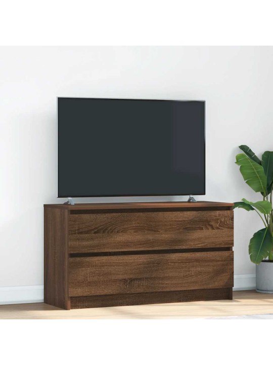 TELERIKAPP PRUUN TAMM 100X35X54 CM ENGINEERED WOOD