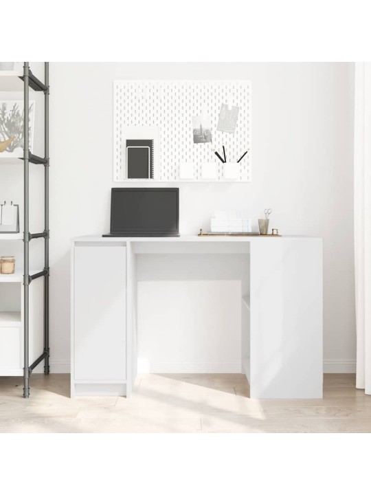 KIRJUTUSLAUD, VALGE, 120X42X76 CM, TEHISPUIT