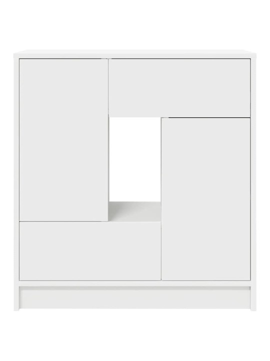 PUHVETKAPP SAHTLITEGA JA USTEGA, VALGE, 70,5X34X74,5 CM